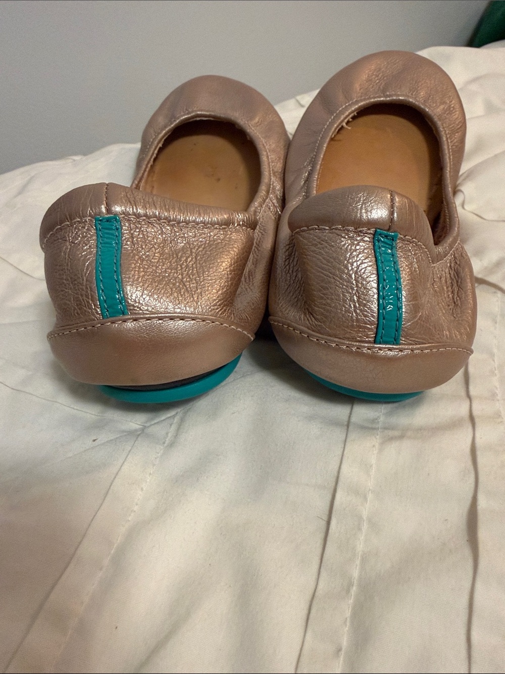 Tieks rose gold flats size 10 - Picture 5 of 5